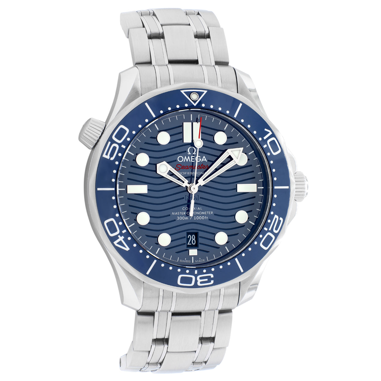 Exclusive Omega Seamaster Diver 300M Master Chronometer 210.30.42.20.03.001 — Front View