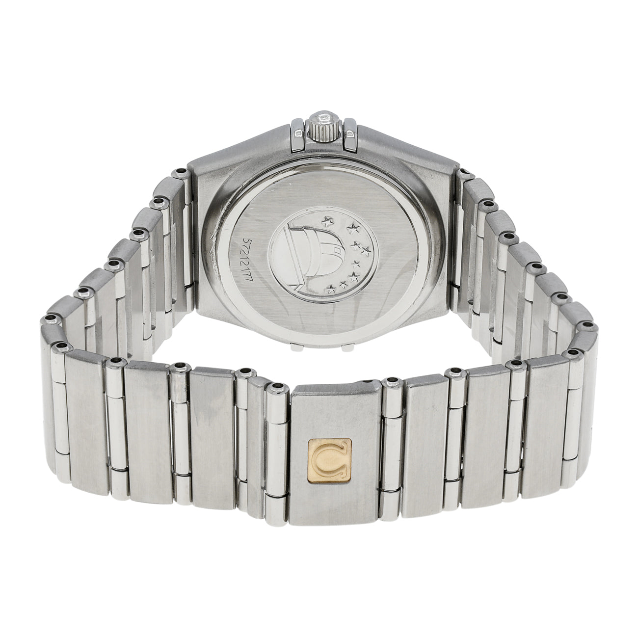 Exclusive Omega Stainless Steel Constellation 1572.30 — Side View