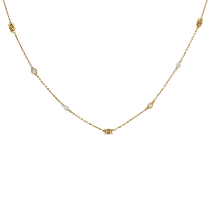 Exclusive Celine Les Perles Crystal Necklace — Front View