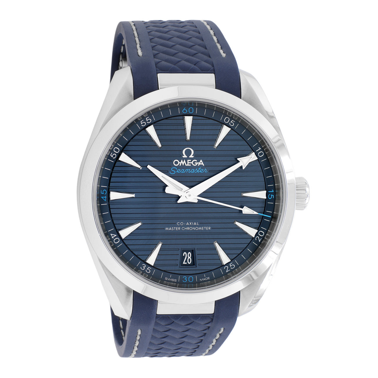 Exclusive Omega Stainless Steel Seamaster Aqua Terra 220.12.41.21.03.001 — Front View