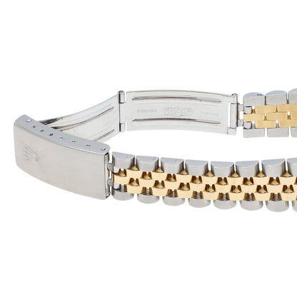Exclusive Rolex Stainless Steel 18K Yellow Gold Datejust 31 68273 — Top View