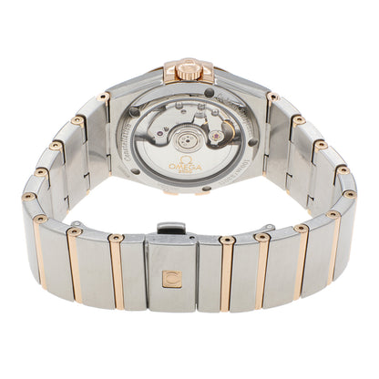 Exclusive Omega Stainless Steel 18K Rose Gold Constellation 123.20.35.20.52.001 — Side View