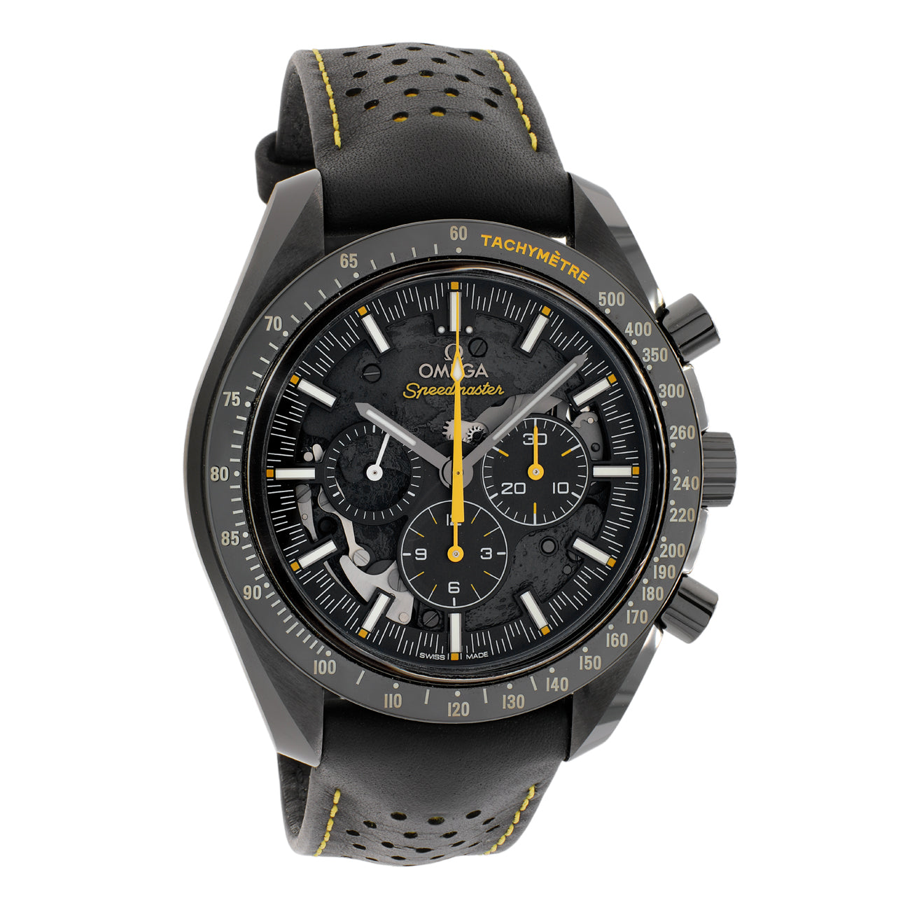 Exclusive Omega Ceramic Speedmaster Dark Side of the Moon 311.92.44.30.01.001 — Front View
