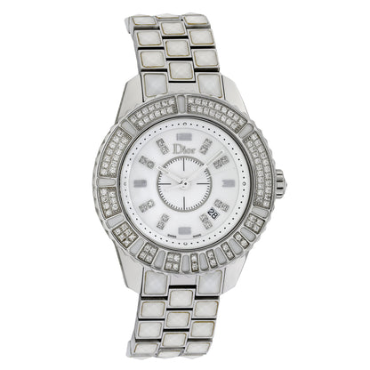 Exclusive Christian Dior Stainless Steel Christal CD113118 — Front View