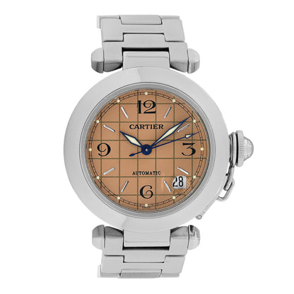 Exclusive Cartier Stainless Steel Pasha C Automatic W31024M7 — Front View