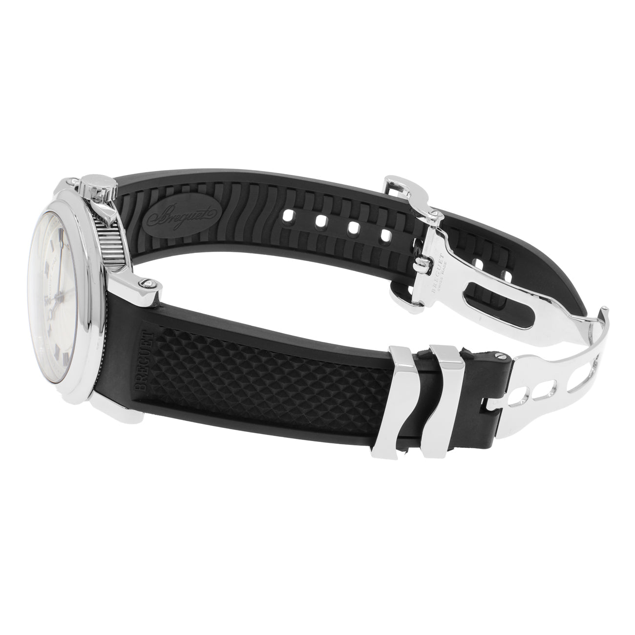 Exclusive Breguet Stainless Steel Marine Big Date 5817ST/12/5V8 — Top View