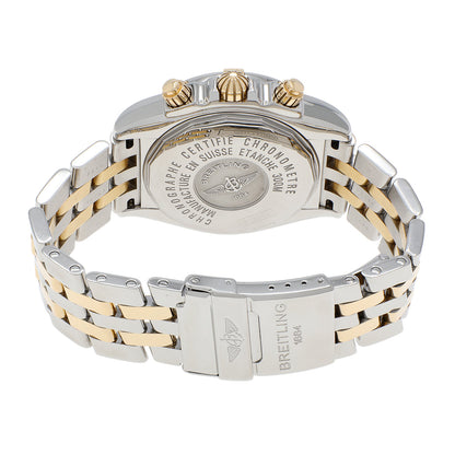 Exclusive Breitling Stainless Steel 18K Yellow Gold Chronomat Evolution B13356 — Side View