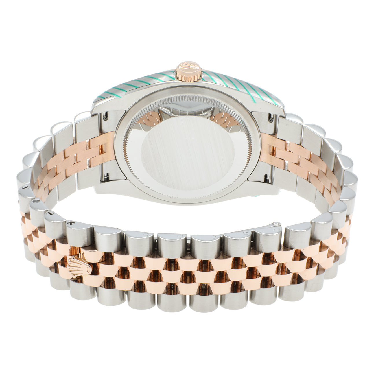 Exclusive Rolex 18K Rose Gold Stainless Steel Datejust 36 116231 — Side View