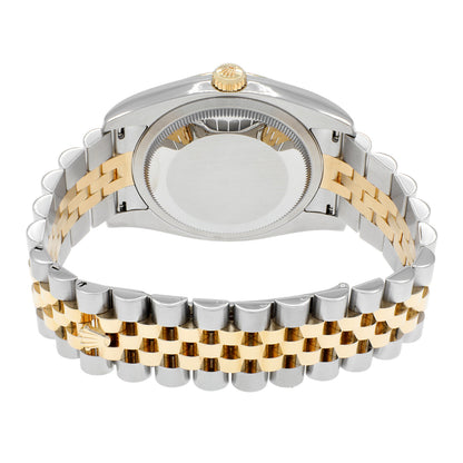 Exclusive Rolex 18K Yellow Gold Stainless Steel Diamond Datejust 36 116233 — Side View