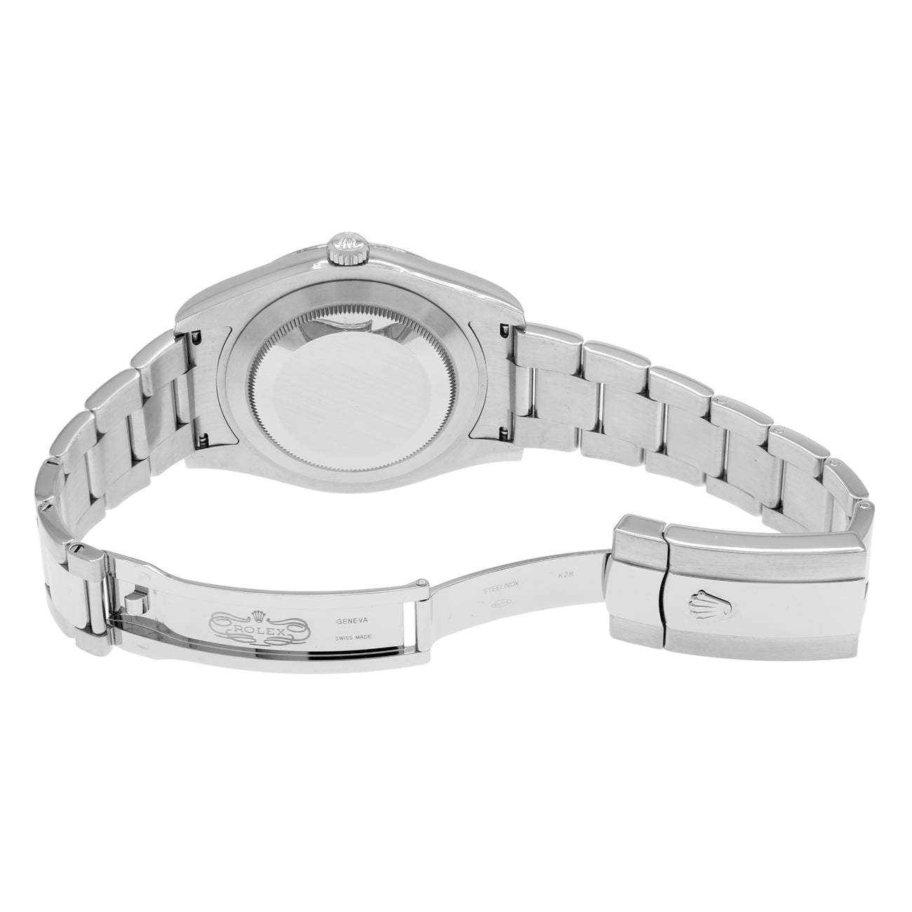 Exclusive Rolex Stainless Steel 18K White Gold Datejust II 116334 — Top View