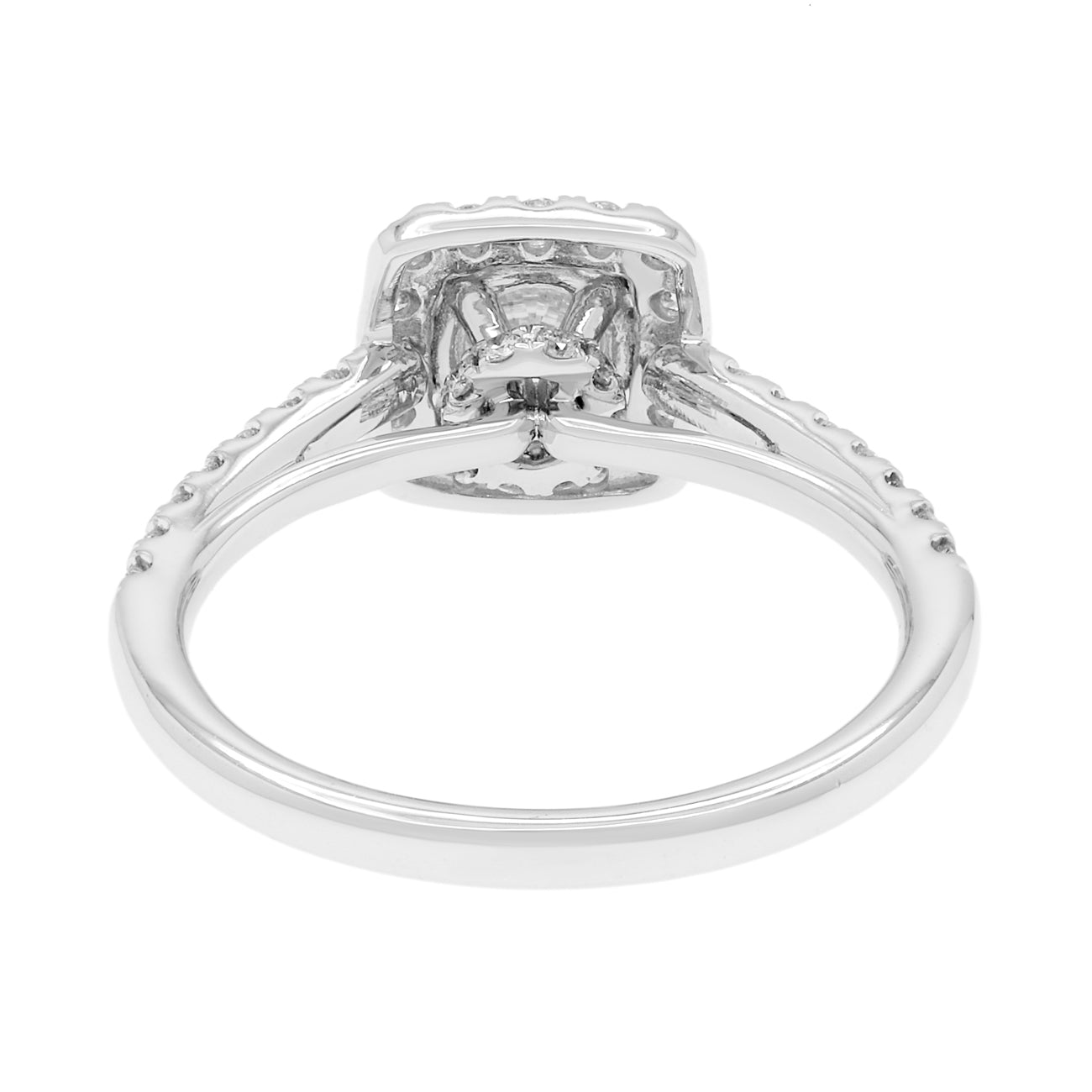 Exclusive 14K White Gold 1.01 Carat Diamond Ring — 5.0 — Back View