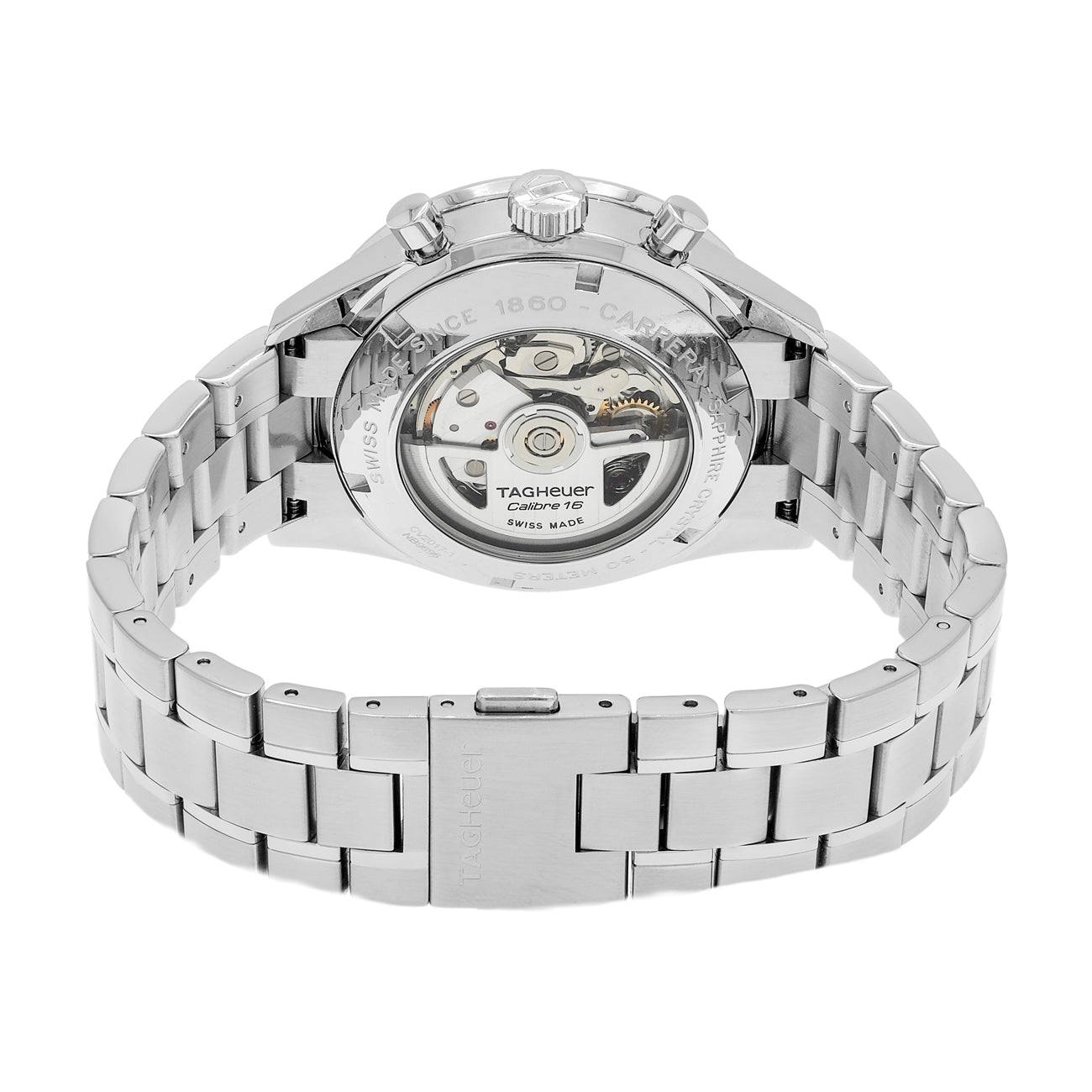 Exclusive Tag Heuer Stainless Steel Carrera Calibre 16 Chronograph CV2017 — Side View