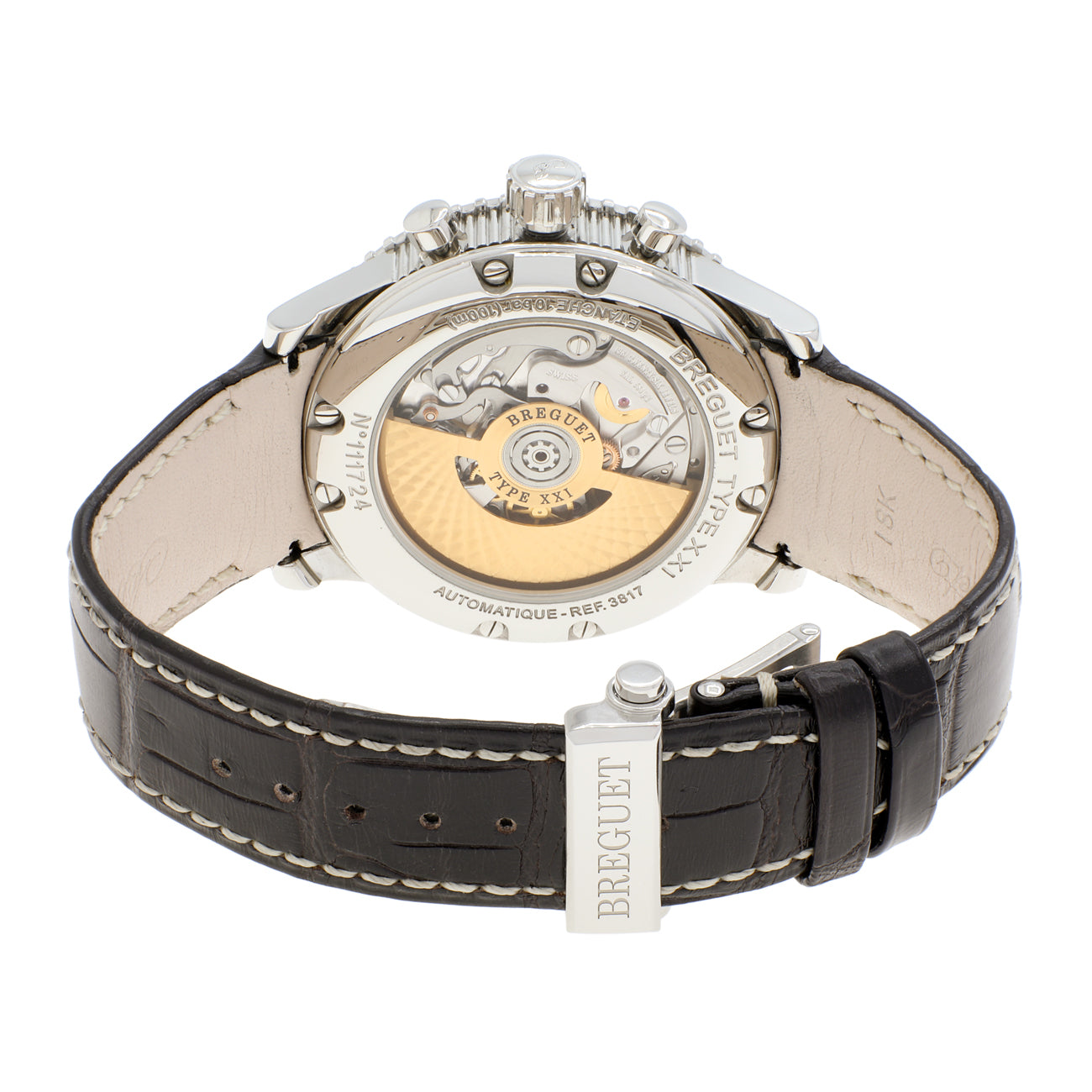 Exclusive Breguet Stainless Steel Type XXI Transatlantique Flyback Chronograph 3817ST/X2/3ZU — Side View
