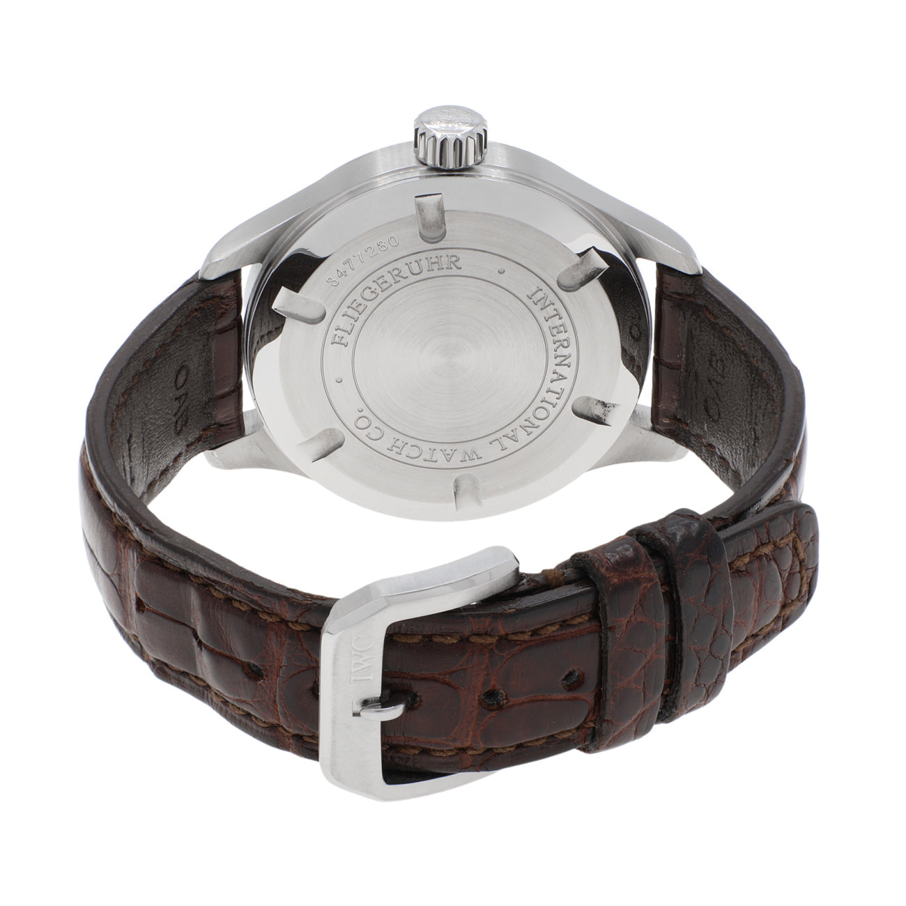 Exclusive IWC Stainless Steel Pilot Midsize IW325601 — Side View