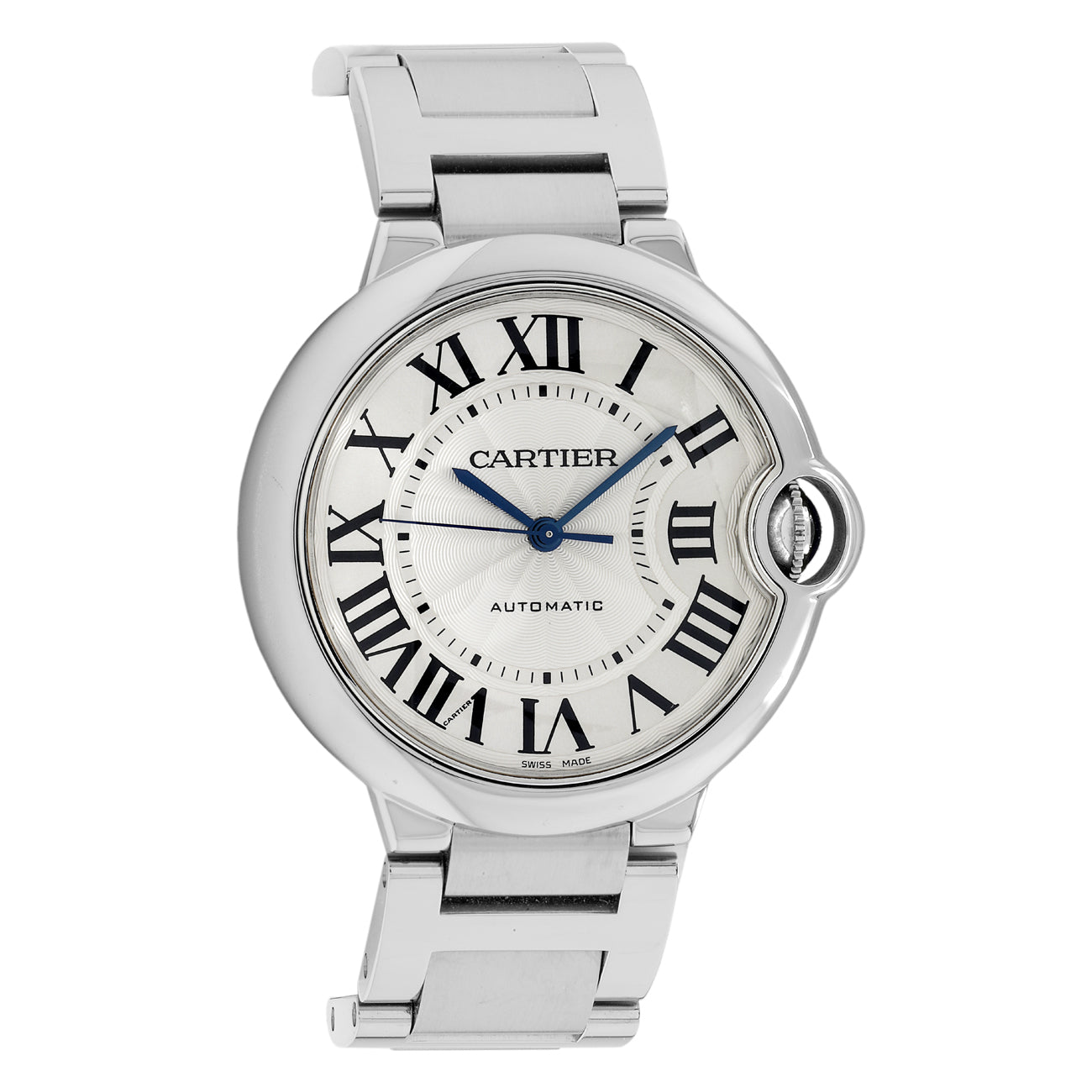Exclusive Cartier Stainless Steel Ballon Bleu 36mm W6920046 — Front View