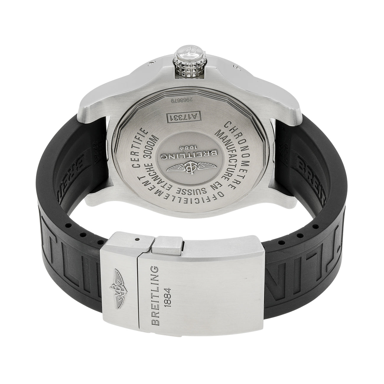 Exclusive Breitling Stainless Steel Avenger II Seawolf A17331 — Side View