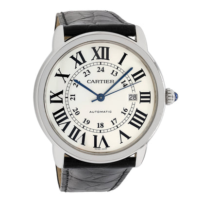 Exclusive Cartier Stainless Steel Ronde Solo XL 3802 — Front View