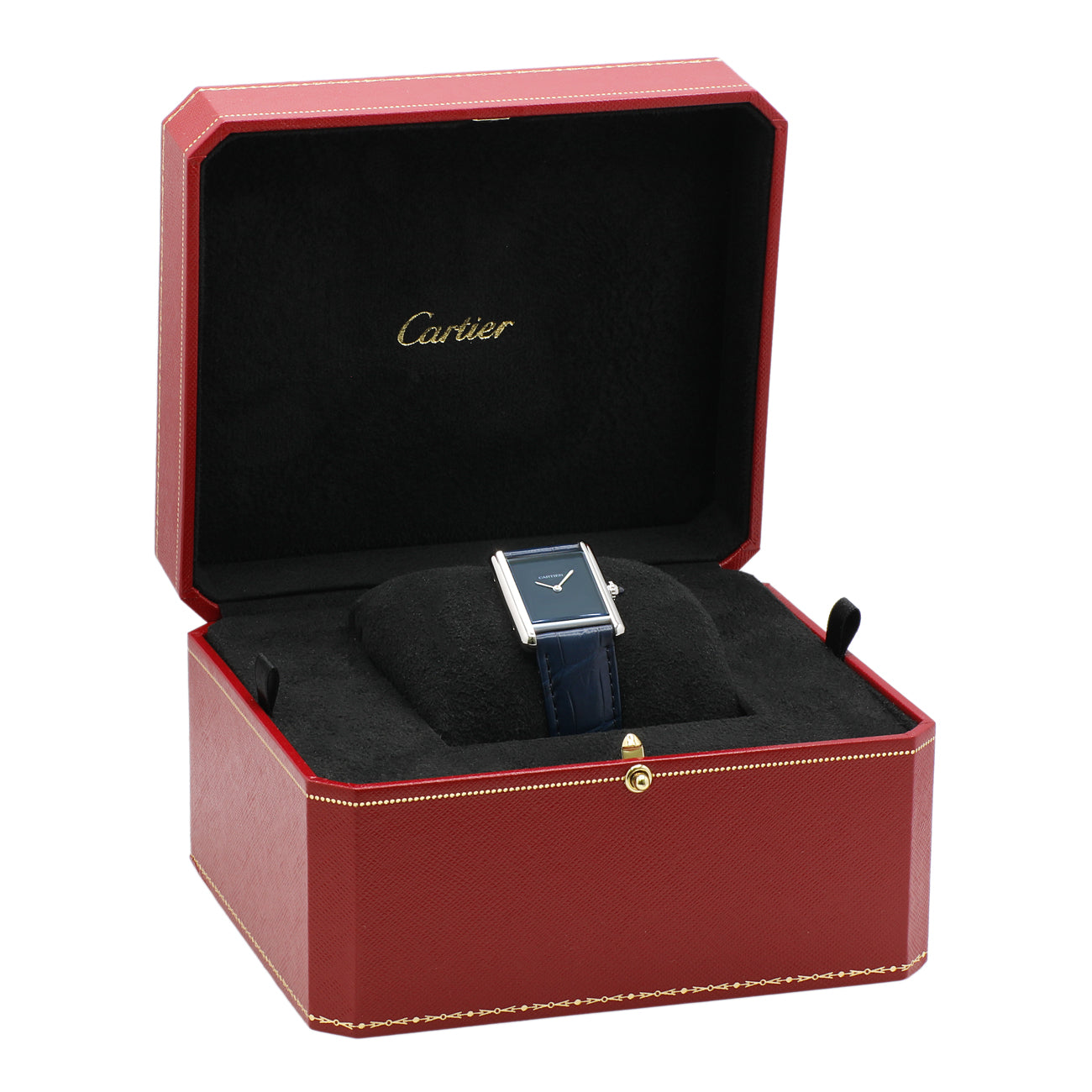 Exclusive Cartier Stainless Steel Tank Must de Cartier WSTA0055 — Lifestyle View