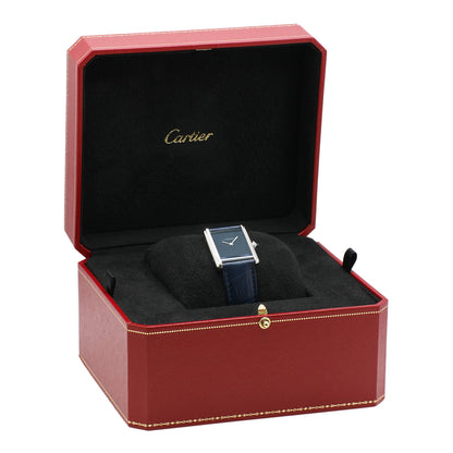 Exclusive Cartier Stainless Steel Tank Must de Cartier WSTA0055 — Lifestyle View