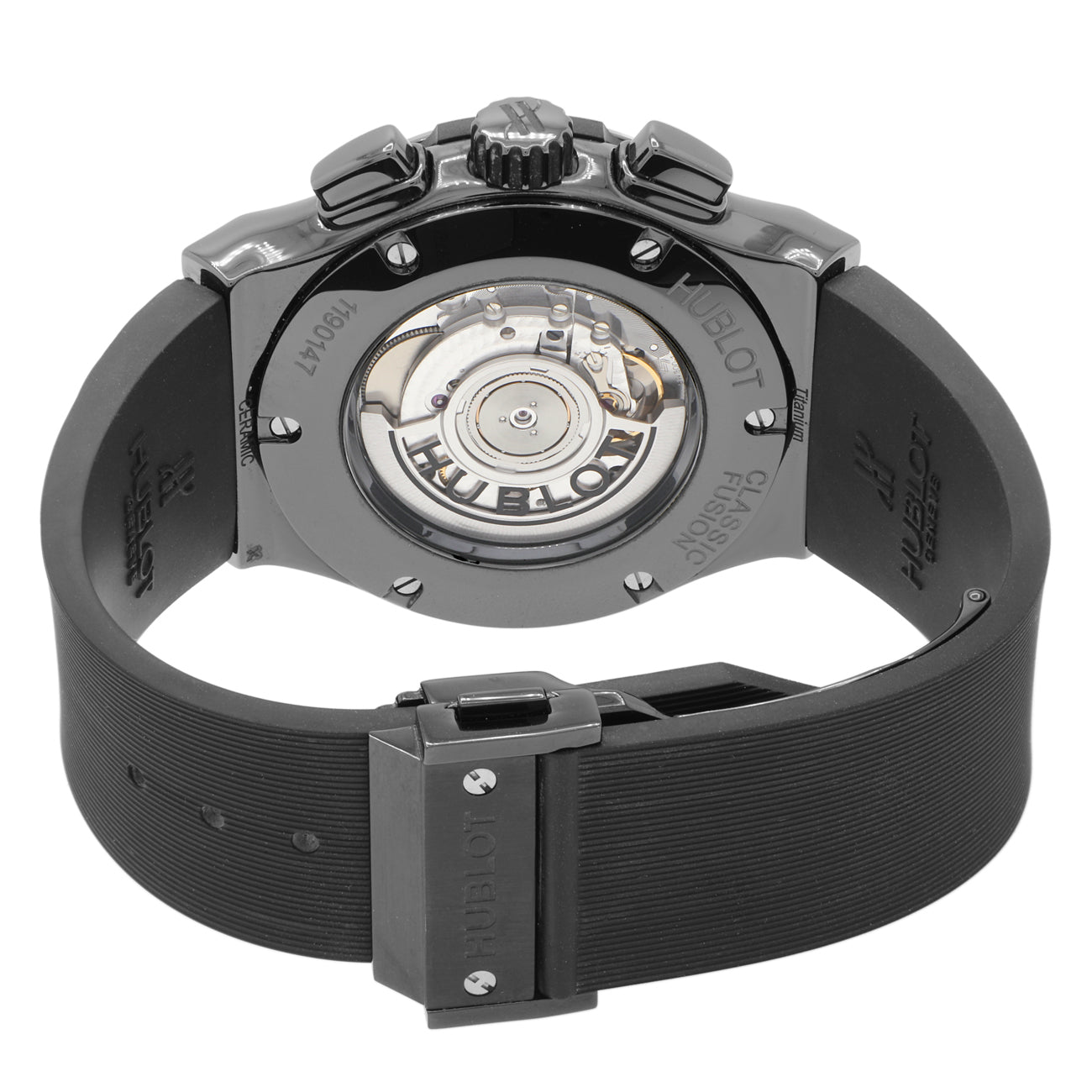 Exclusive Hublot Classic Fusion Chronograph Black Magic 521.CM.1771.RX — Side View