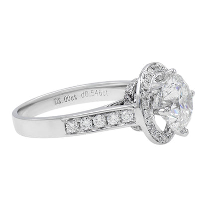 Exclusive 18K White Gold 2.00 Carat Diamond Ring — 5 — Side View