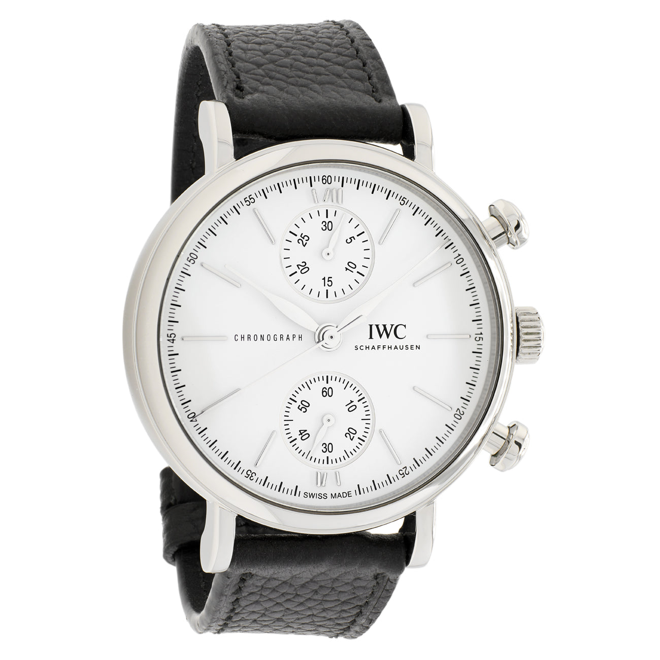 Exclusive IWC Stainless Steel Portofino Chronograph IW391502 — Front View