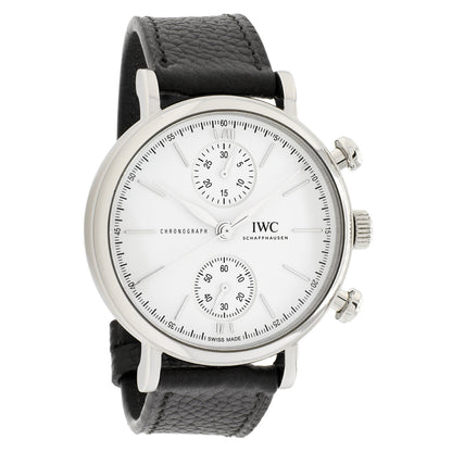 Exclusive IWC Stainless Steel Portofino Chronograph IW391502 — Front View