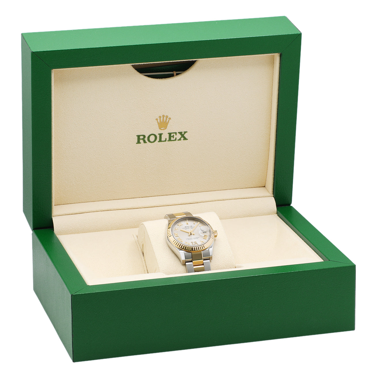 Exclusive Rolex Stainless Steel 18K Yellow Gold Datejust 31 278273 — Detail View