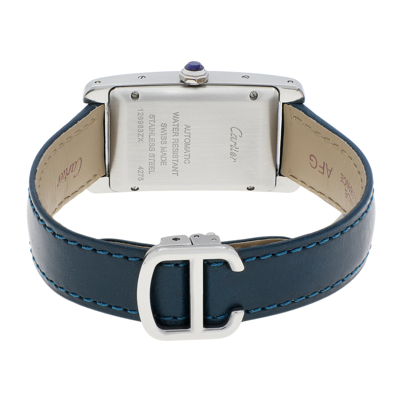 Exclusive Cartier Stainless Steel Tank Americaine Medium WSTA0017 — Side View