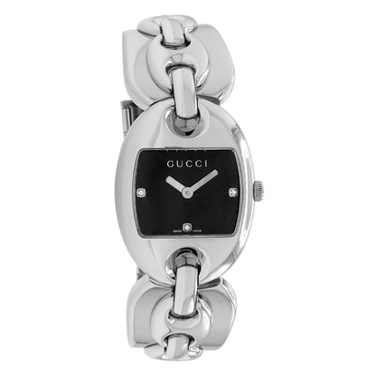 Exclusive Gucci Stainless Steel 121.5 Marina Chain Quartz Watch — Front View