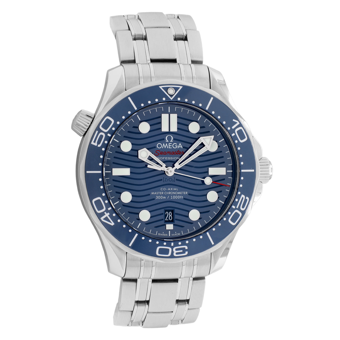 Exclusive Omega Seamaster Diver 300M Master Chronometer 210.30.42.20.03.001 — Front View