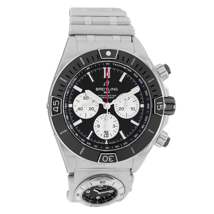 Exclusive Breitling Stainless Steel Super Chronomat B01 44 AB0136251B1A2 — Front View
