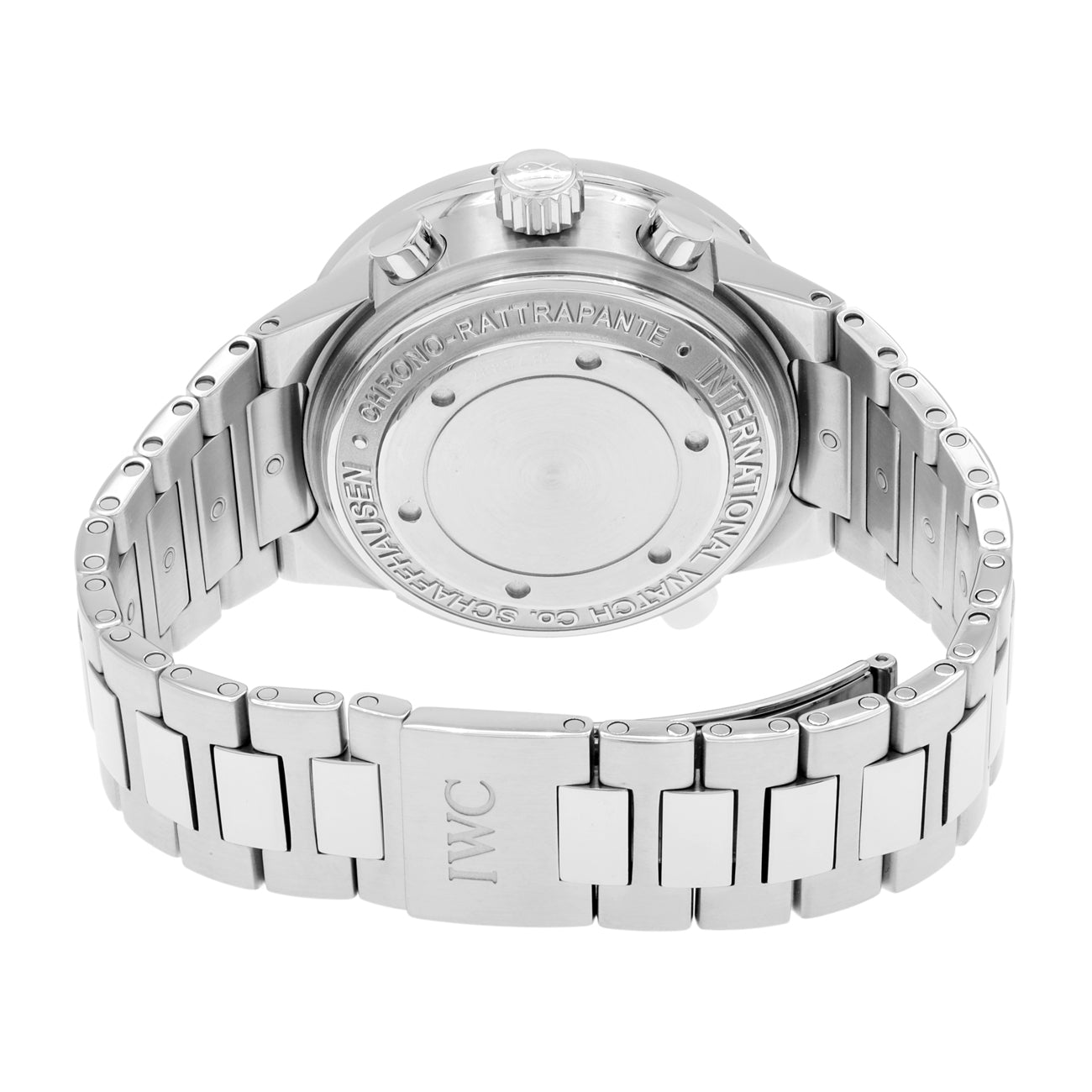 Exclusive IWC Stainless Steel GST Rattrapante Chronograph IW371508 — Side View