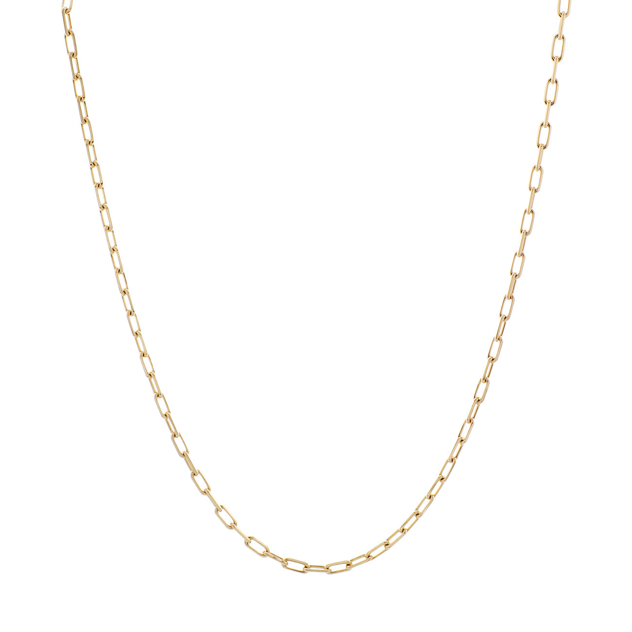 Exclusive Cartier 18K Yellow Gold Santos de Cartier Chain Necklace SM — Front View