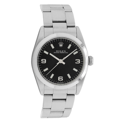 Exclusive Rolex Stainless Steel Oyster Perpetual 31 77080 — Front View