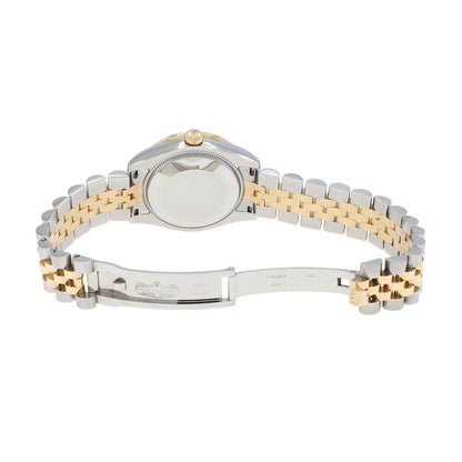 Exclusive Rolex Stainless Steel 18K Yellow Gold Diamond Datejust 31 178383 — Top View