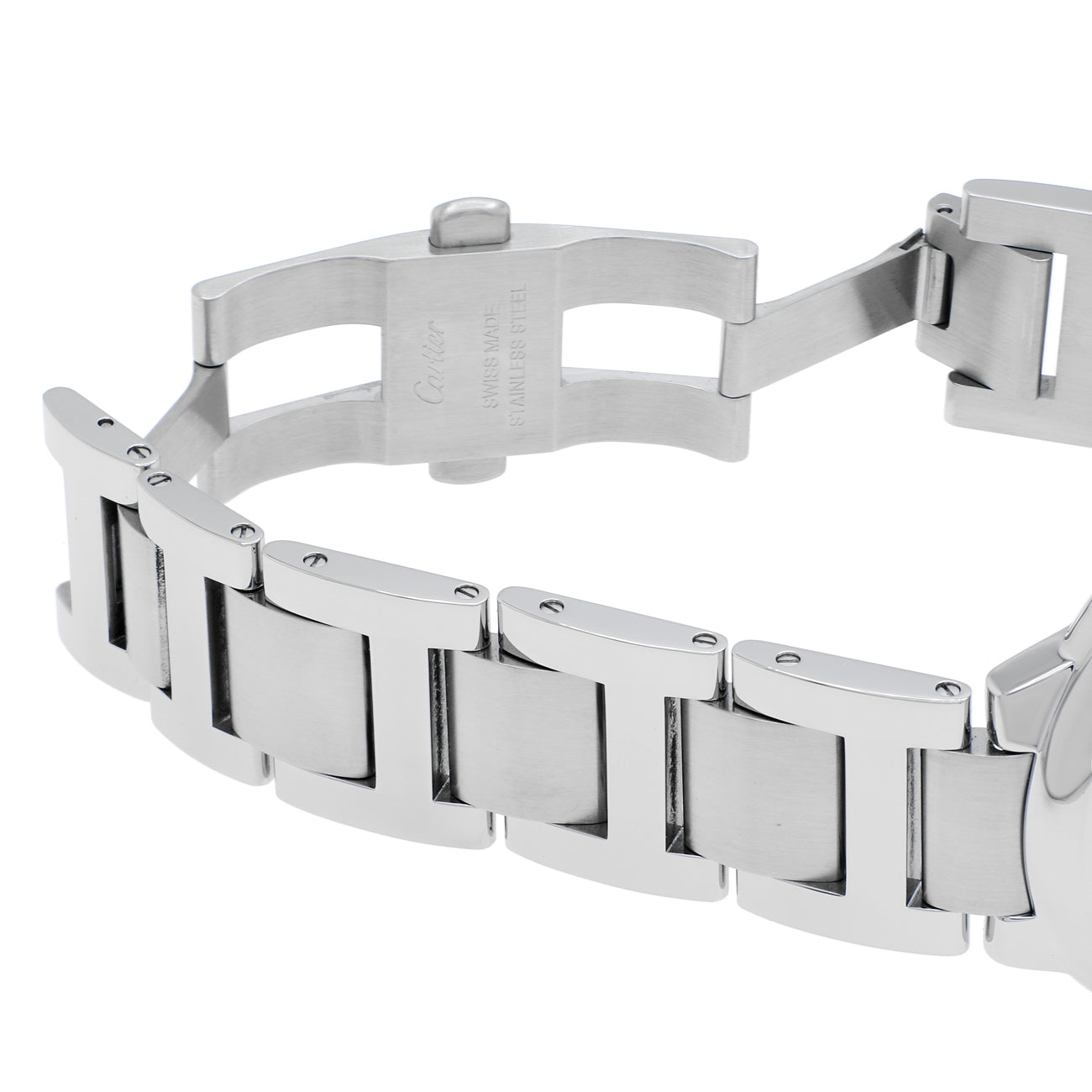 Exclusive Cartier Stainless Steel Ballon Bleu 42mm Automatic W69012Z4 — Top View