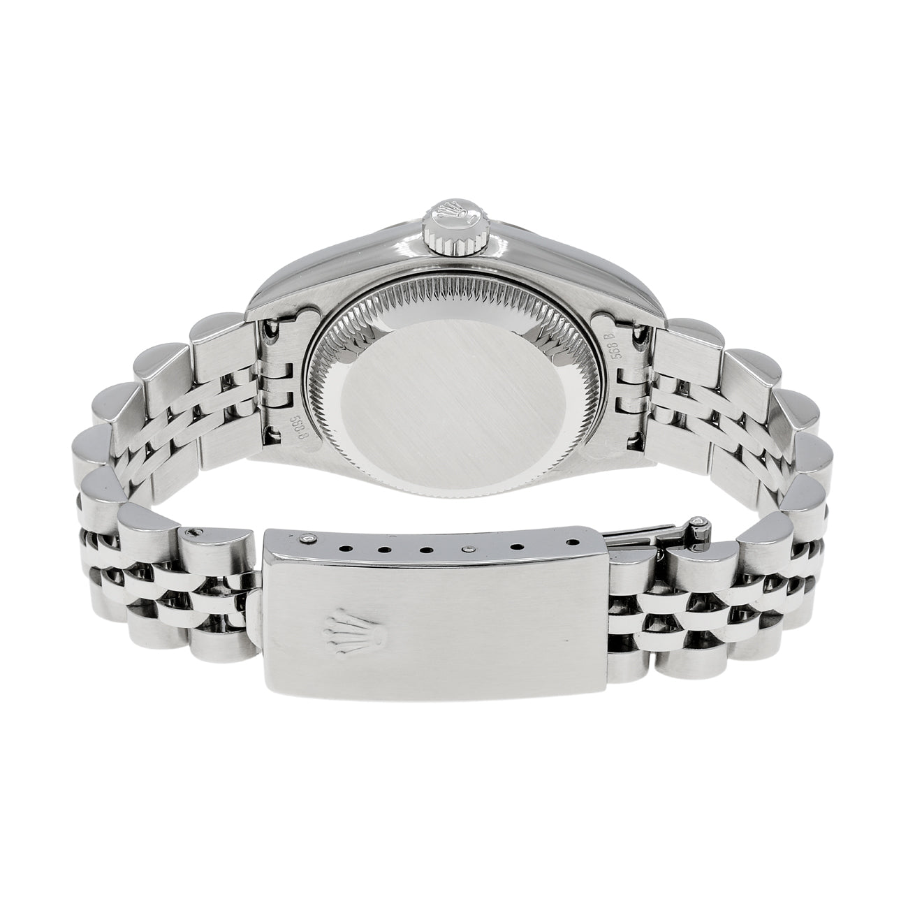 Exclusive Rolex Stainless Steel 18K White Gold Diamond Datejust 26 79174 — Side View