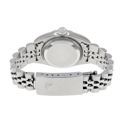 Exclusive Rolex Stainless Steel 18K White Gold Diamond Datejust 26 79174 — Side View