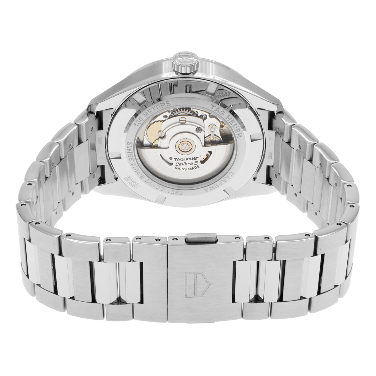 Exclusive Tag Heuer Stainless Steel Carrera Day-Date WBN2011 — Side View