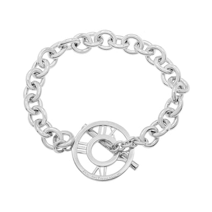 Exclusive Tiffany & Co. Sterling Silver Atlas Toggle Bracelet — Side View