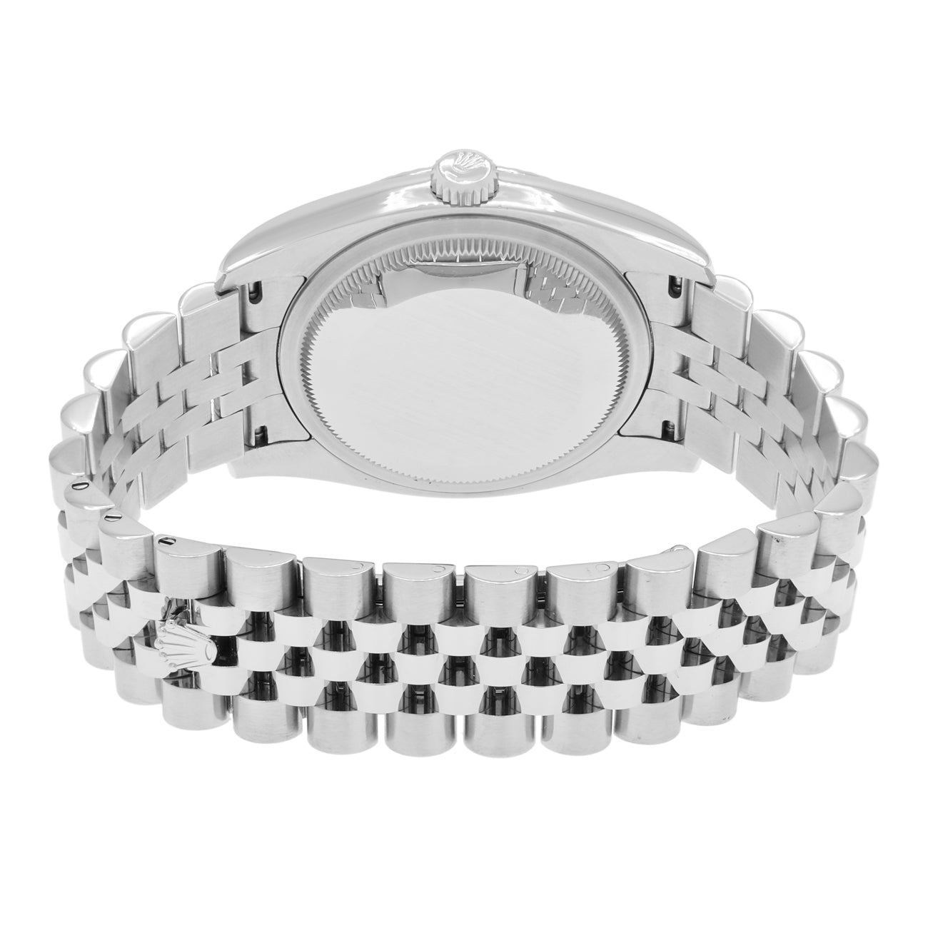 Exclusive Rolex Stainless Steel 18K White Gold Diamond Datejust 36 116234 — Side View