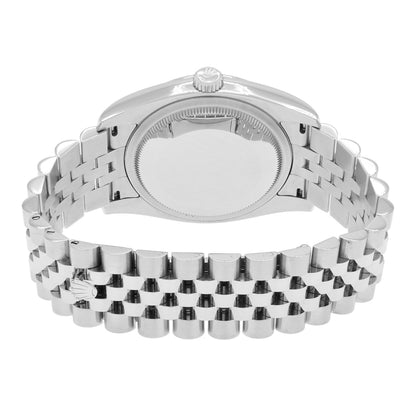 Exclusive Rolex Stainless Steel 18K White Gold Diamond Datejust 36 116234 — Side View
