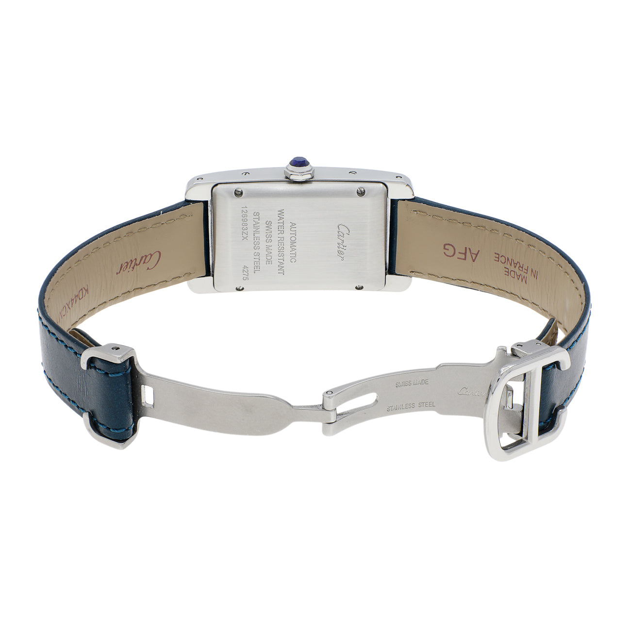 Exclusive Cartier Stainless Steel Tank Americaine Medium WSTA0017 — Top View