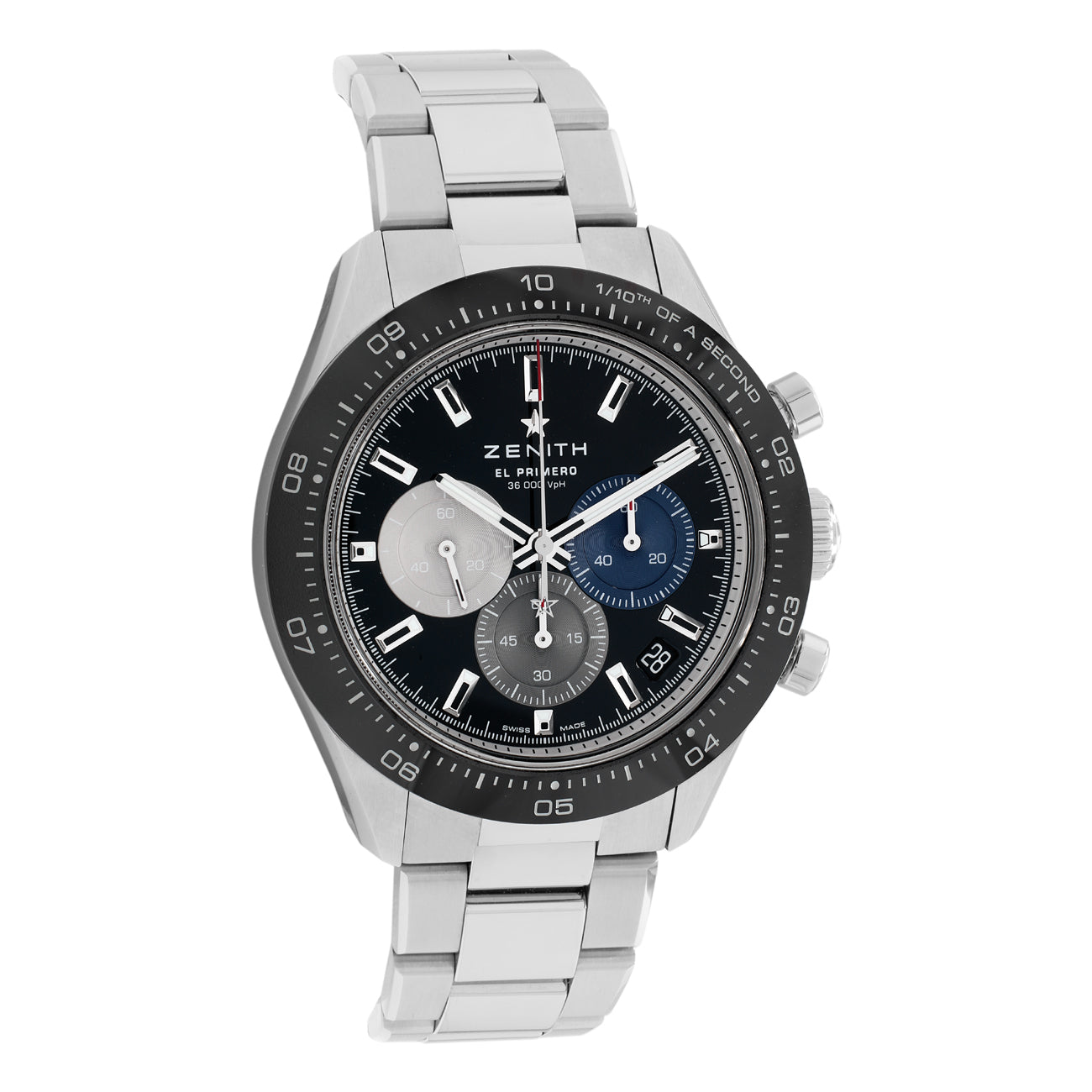 Exclusive Zenith Stainless Steel Chronomaster Sport 03.3100.3600/21.M3100 — Front View