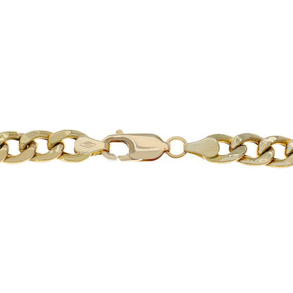 Exclusive 18K Yellow Gold Curb Link Bracelet — Side View
