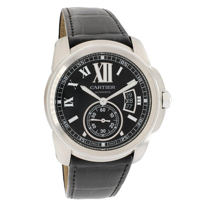 Exclusive Cartier Stainless Steel Calibre de Cartier W7100041 — Front View