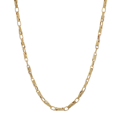 Exclusive 18K Yellow Gold Twist Link Chain — Front View