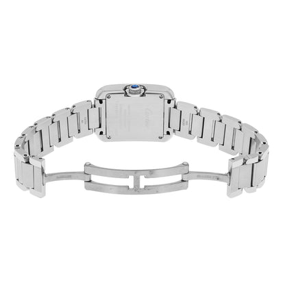 Exclusive Cartier Stainless Steel Tank Anglaise W5310022 — Top View