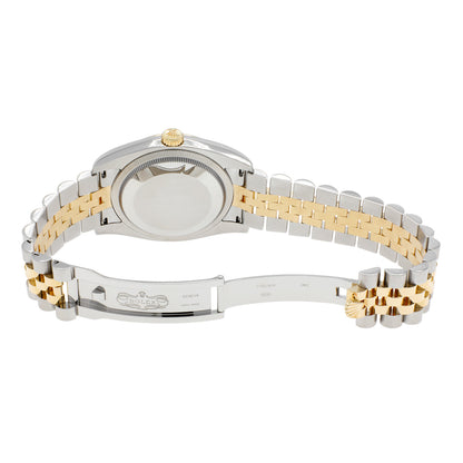 Exclusive Rolex 18K Yellow Gold Stainless Steel Diamond Datejust 36 116233 — Top View